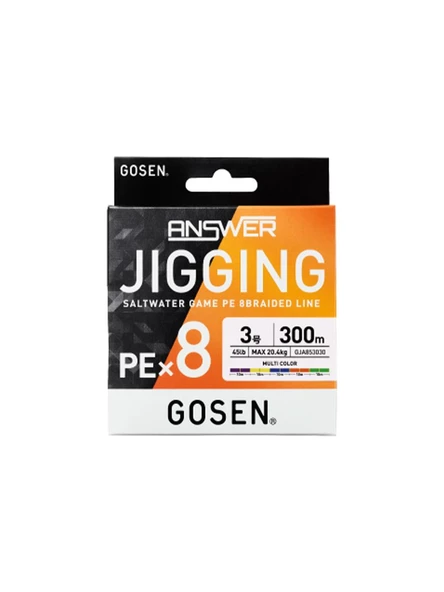 Gosen Jigging Answer PE 8 Örgü 300m Multi İp Misina ürün görseli 1