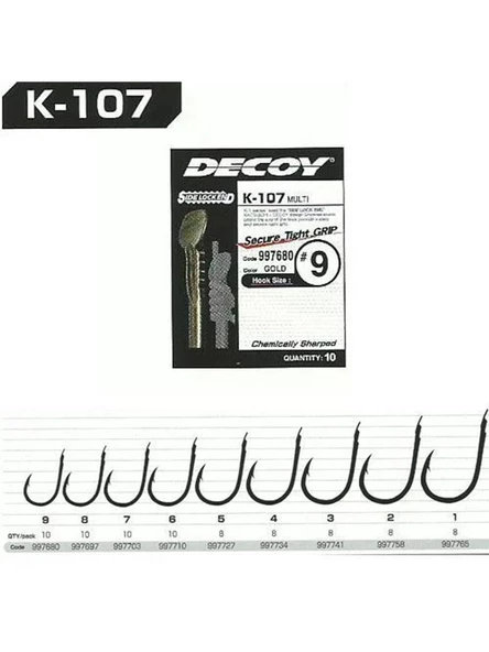 DECOY K-110 Lock Orange Olta İğnesi - Resim 2