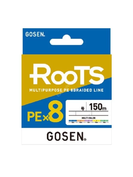Gosen X8 Roots PE 8 Örgü Spin İp Misina 150mt Multi Color ürün görseli 1