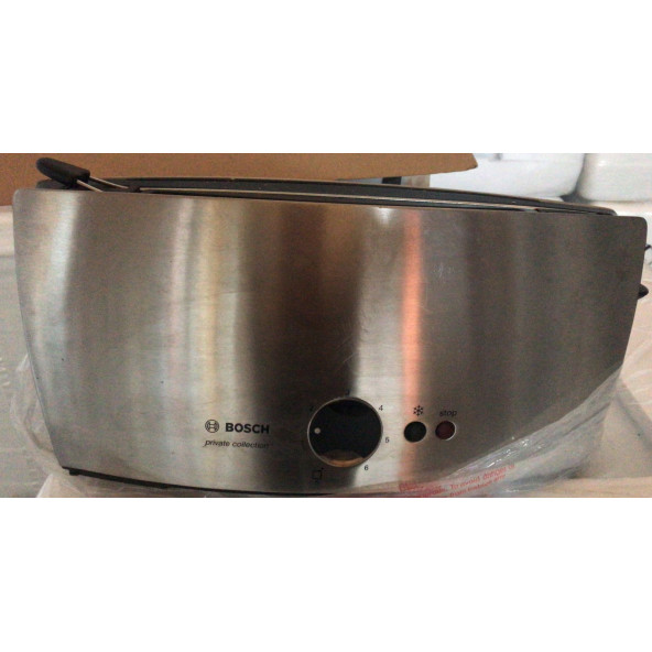 AÇIKLAMAYI OKU Bosch TAT 6801 Prıvate Collectıon 900 W 5 Programlı 1 Dilim Hazneli Ekmek Kızartma Makinesi Inox ürün görseli 1