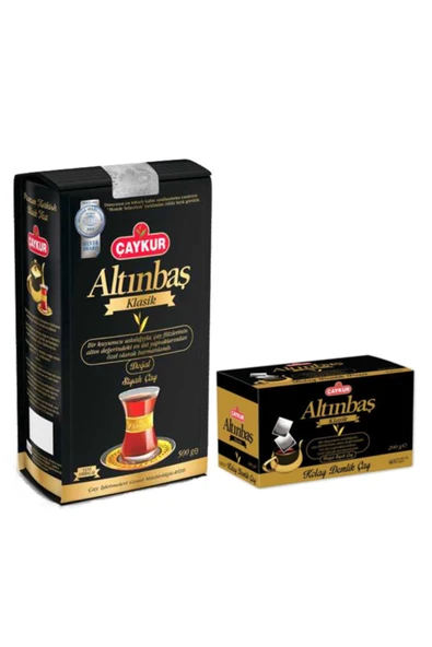 Çaykur Altınbaş Dökme Çay 500 Gr + Altınbaş Demlik Poşet Klasik 40lı 200 Gr ürün görseli 1