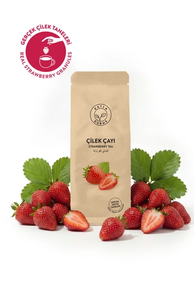 Kayla Gurme Çilek Çayı - Gerçek Çilek Meyve Taneli Çay - 1 kg ürün görseli 1