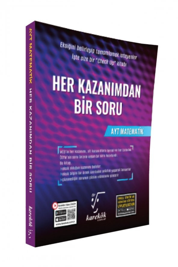 Her Kazanımdan Bir Soru AYT Matematik (Yeni Baskı) ürün görseli 1