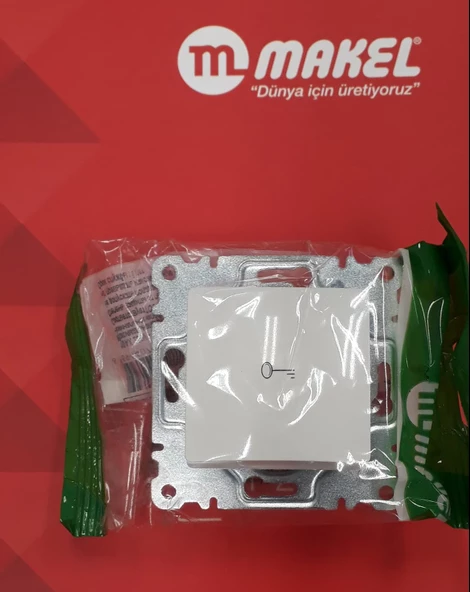 Makel lıllıum Beyaz Kapı Otomatiği Butonu - Çerçevesiz ürün görseli 1