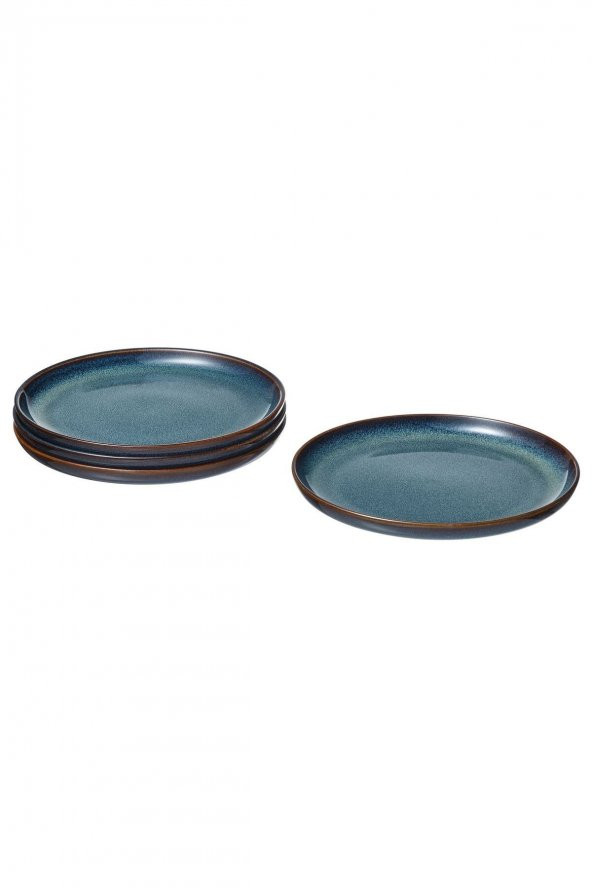 4 Adet Tatlı Tabağı Seti MeridyenDukkan Mavi Renk 20 cm 4 adet Gladelig Göz Alıcı Modern ürün görseli 1