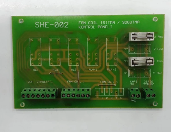 She-002 Fan Coıl Isıtma / Soğutma Kontrol Paneli Kart 060304-2 ürün görseli 1