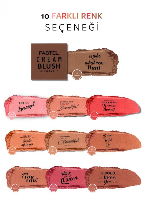 Cream Blush - Krem Allık 50 Brownie - Resim 3