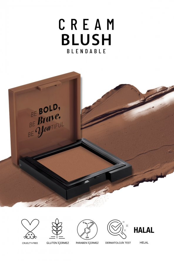 Cream Blush - Krem Allık 50 Brownie - Resim 7