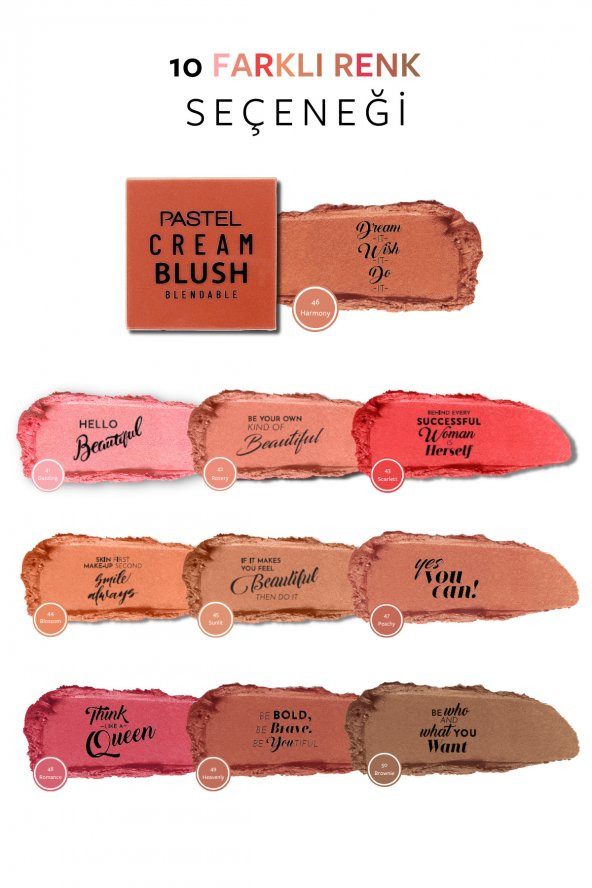 Cream Blush - Krem Allık 46 Harmony - Resim 2
