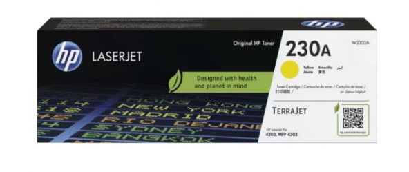 HP 230A Yellow Sarı 1.800 Sayfa Toner W2302A ürün görseli 1