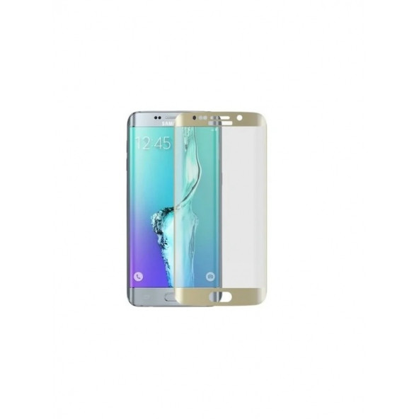 Samsung Galaxy S6 Edge Plus Ekran Koruyucu 5d Kırılmaz Cam Tam Kapatan Kaplayan Gold ürün görseli 1