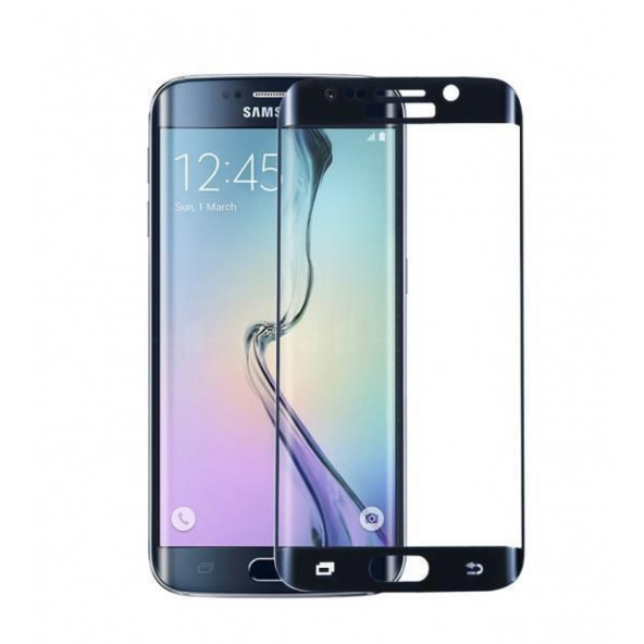 Samsung Galaxy S6 Edge Plus Ekran Koruyucu 5d Kırılmaz Cam Tam Kapatan Kaplayan Siyah ürün görseli 1
