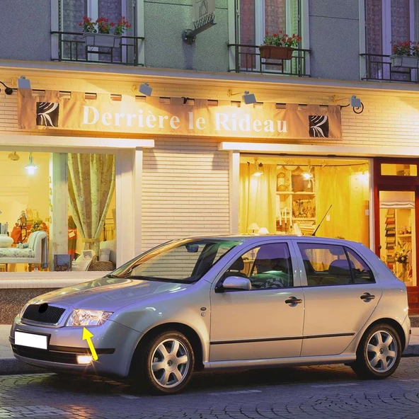 Skoda Fabia 1 2000-2008 Sol Ön Far Lambası İçi Krom Tip 6Y1941015H ürün görseli 1