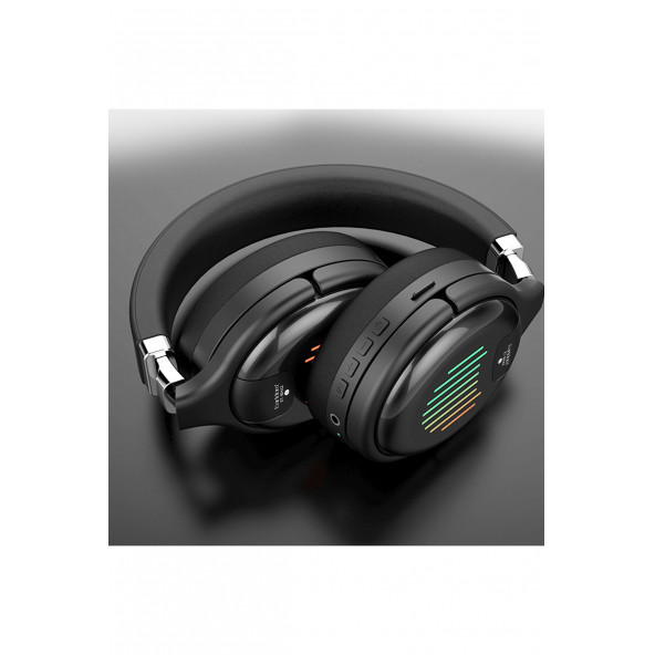 Kafaüstü Gaming Bluetooth Kulaklık Earldom BH42 - Siyah - Resim 2