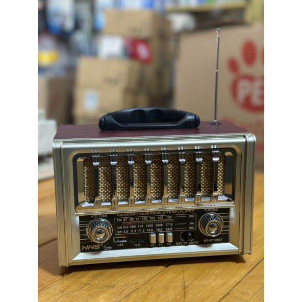 NOSTALJİ RADİO MP3 BLUETOOTH  HAFIZA KARTI İLE BAĞLANMA ürün görseli 1