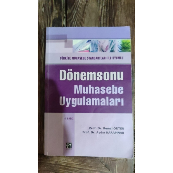 DÖNEMSONU MUHASEBE UYGULAMALARI 4. baskı REMZİ ÖRTEN - AYDIN KARAPINAR ürün görseli 1