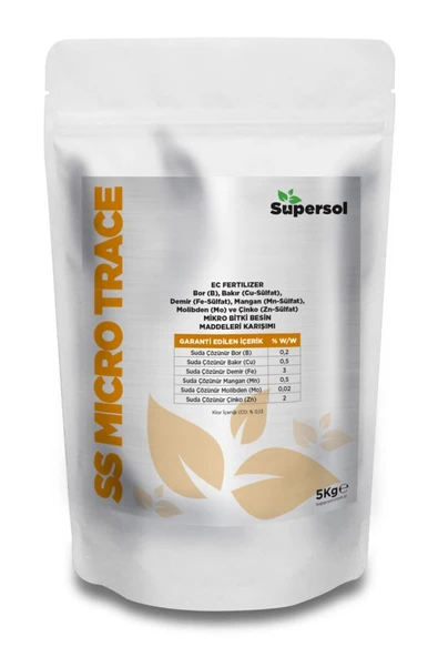 SS-MICRO TRACE MİKRO 1 kg - BİTKİ BESİN MADDELERİ KARIŞIMI (EC GÜBRE ÇÖZELTİSİ) ürün görseli 1