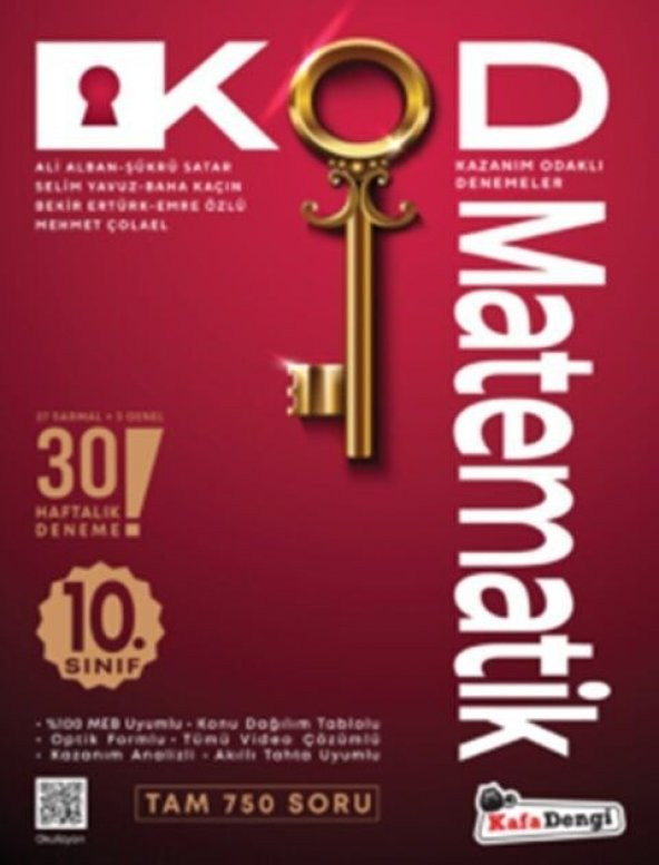Kafa Dengi Yayınları 10. Sınıf Kod Matematik Kazanım Odaklı Denemeleri ürün görseli 1