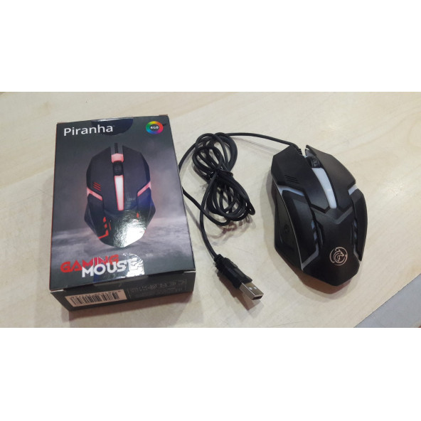 SIFIR KUTUSUNDA Piranha 7630 Gaming Mouse (RGP-IŞIK DEĞİŞTİRİR) ürün görseli 1