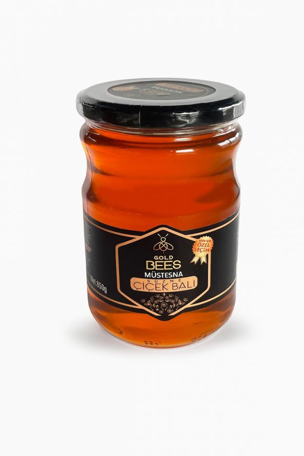 GoldBees Müstesna Süzme Çiçek Balı 850GR ürün görseli 1