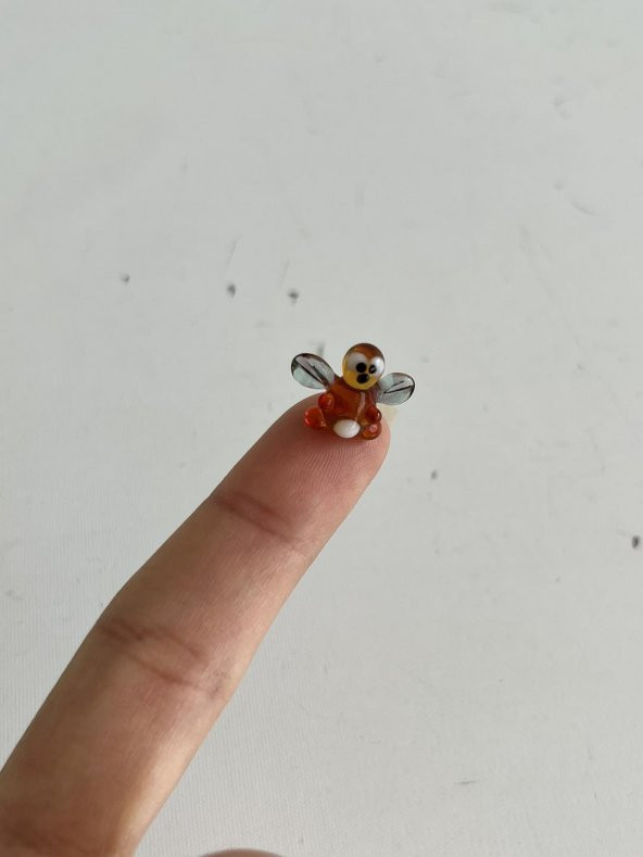 El Yapımı Mini Murano Cam Arı Biblo A139-02 - Resim 4