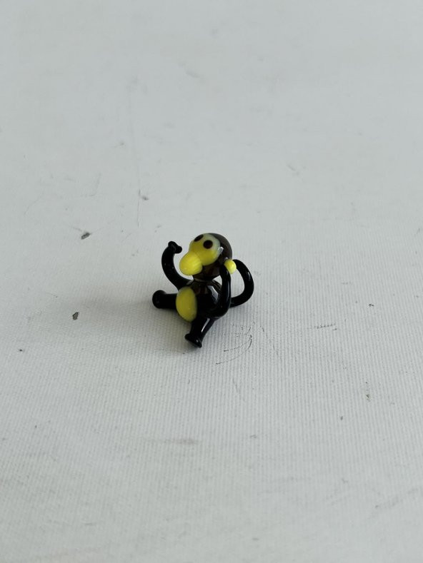 El Yapımı Mini Murano Cam Maymun Biblo A142-01 - Resim 2