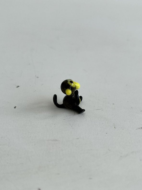 El Yapımı Mini Murano Cam Maymun Biblo A142-01 - Resim 3
