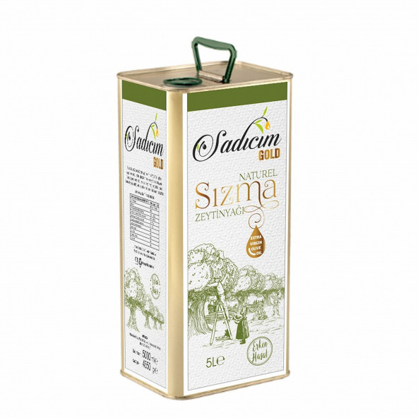 Sadıcım Erken Hasat Soğuk Sıkım Sızma Zeytinyağı 5 Lt Teneke X 2 Adet ürün görseli 1