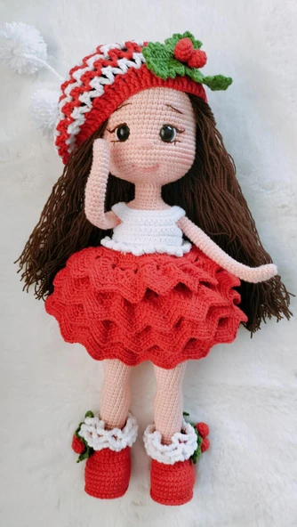 Yılbaşı Karnaval Bebek Amigurumi Organik Oyuncak ürün görseli 1