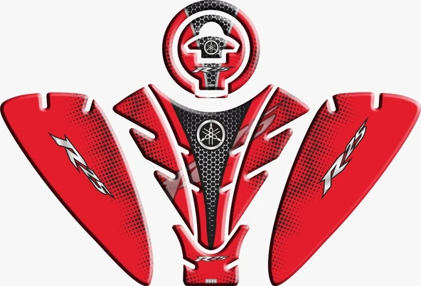 Yamaha YZF R25 Kırmızı Tank Pad Set 4 Parça 2019 ve Sonrası ürün görseli 1