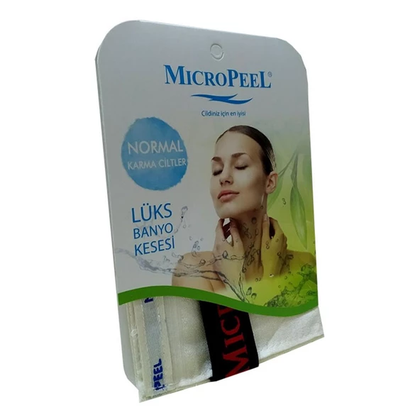 Micro Peel İpek Kese Karma Ciltler İçin Banyo Kesesi 16CMX25CM ürün görseli 1