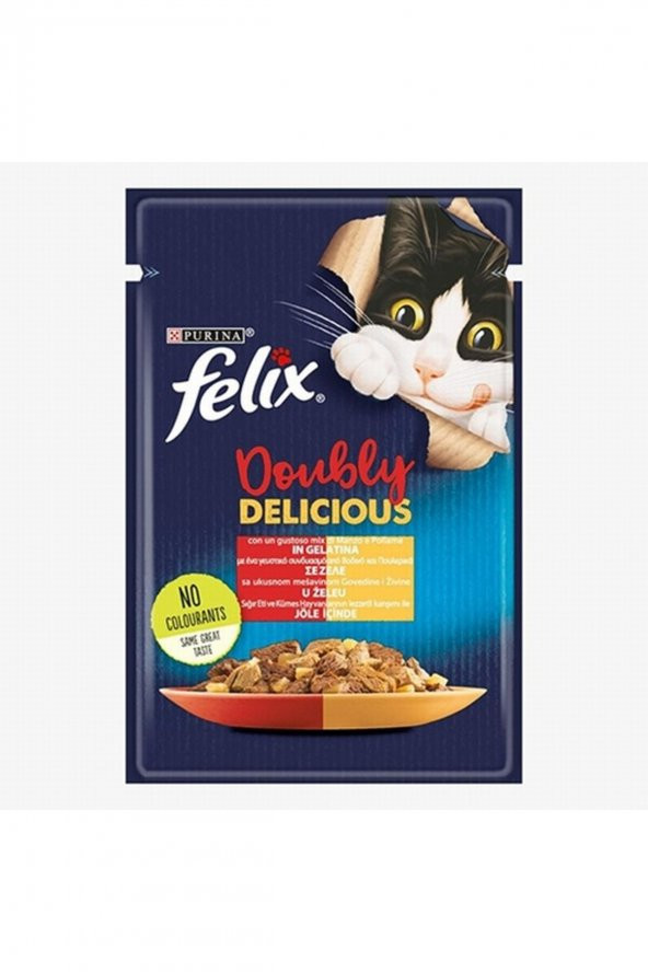 Sığır Etli & Tavuklu Yetişkin Kedi Konservesi 26 Adet 85 gr ürün görseli 1