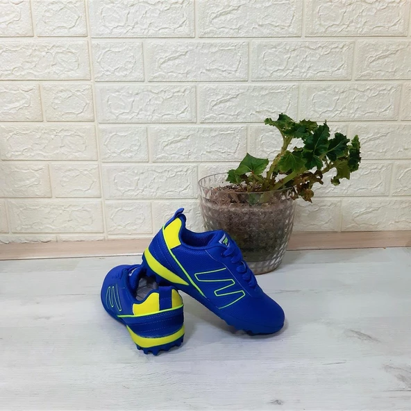 Jump 29143 Saks Mavi- Sarı Erkek Çocuk Halı Saha Futbol Ayakkabı ürün görseli 1