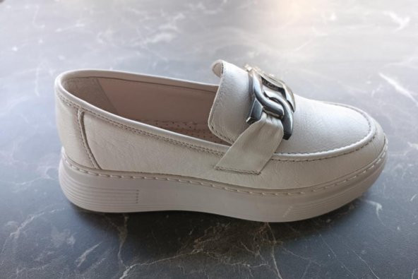 Hakiki Deri Kadın Loafer Ayakkabı - Resim 6