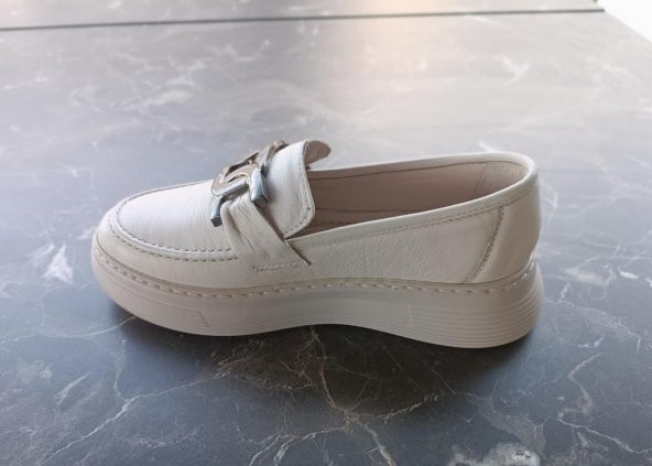 Hakiki Deri Kadın Loafer Ayakkabı - Resim 7