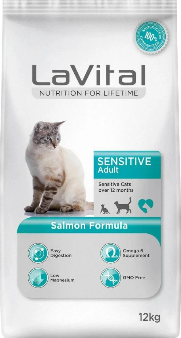 Lavital Somonlu Yetişkin Kuru Kedi Maması 12 Kg ürün görseli 1