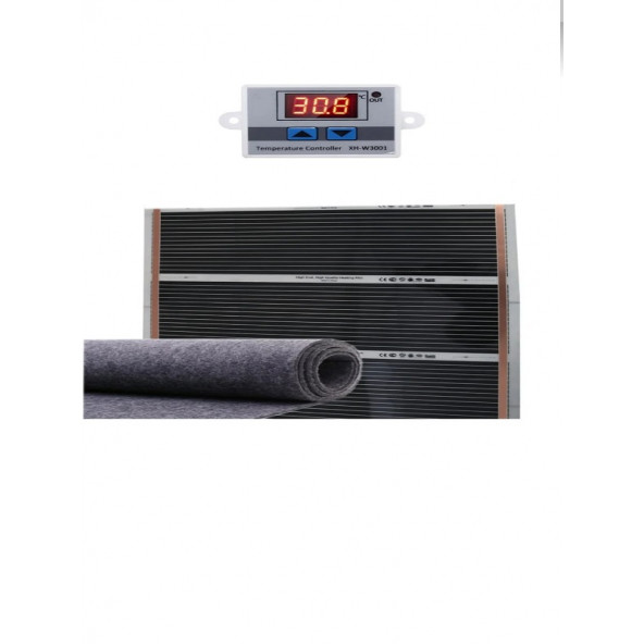 80x100 Keçeli Dijital Termostatlı Halı Altı Karbon Isıtıcı ürün görseli 1
