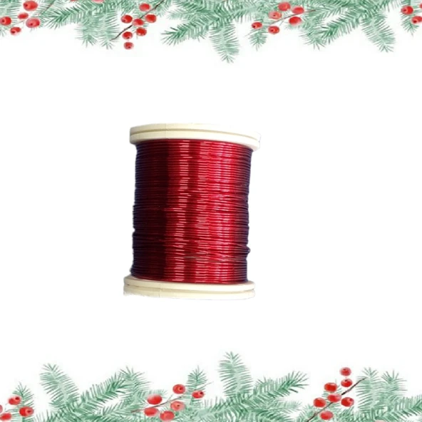 Çiçek Teli Makara Tel 0,60mm Kırmızı ürün görseli 1