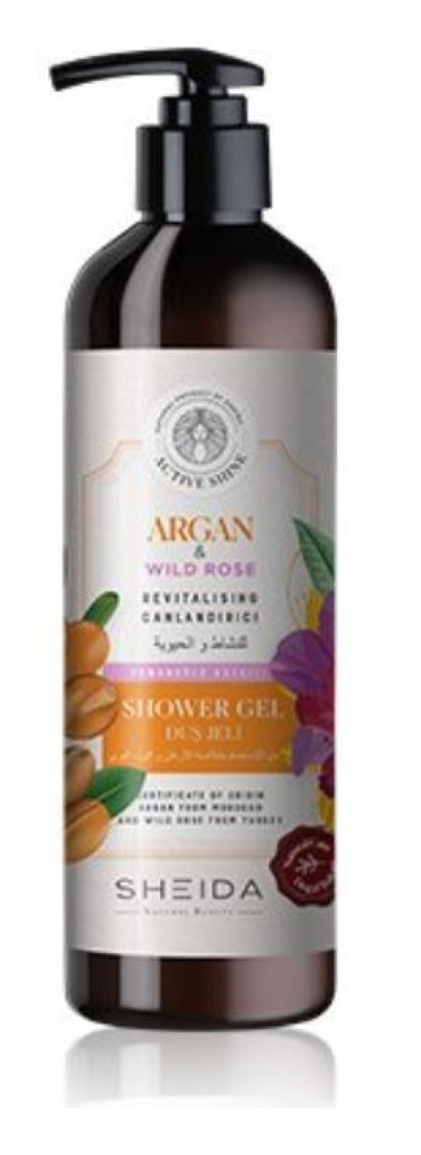 Sheida Argan & Wild Rose Canlandırıcı Duş Jeli ürün görseli 1