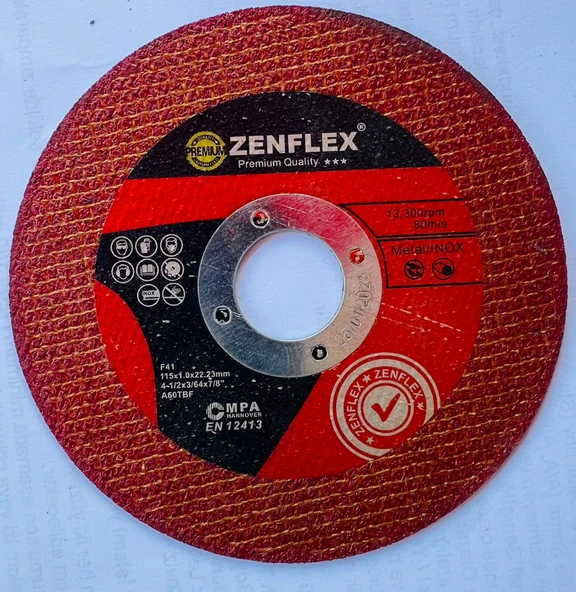 ZENFLEX 115X1 METAL/İNOX KESME TAŞI 10 ADET ürün görseli 1