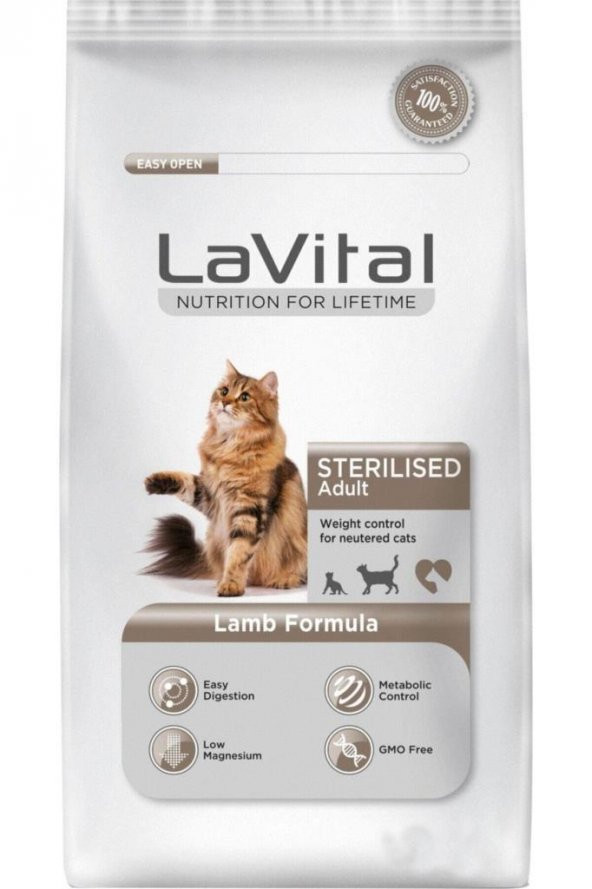 Lavital Kuzu Etli Kisirlastirilmis Kedi Mamasi 12 kg ürün görseli 1