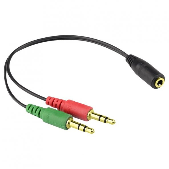 Syrox C119 3.5 mm Kulaklık ve Mikrofon Ayırıcı Kablo ürün görseli 1