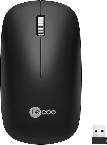 Lenovo Lecoo Ws214 Nano Alıcılı Kablosuz 12000Dpi Siyah 3 Tuş Mouse ürün görseli 1