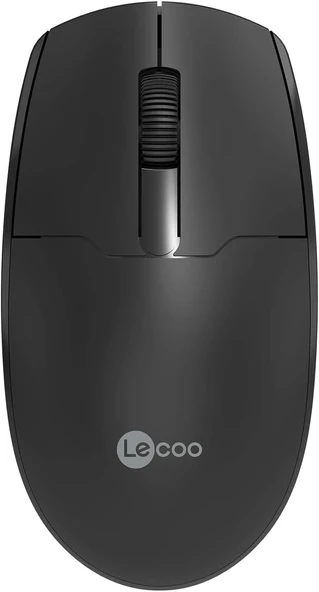 Lecoo Ws204 Nano Alıcılı Kablosuz 1200Dpi Siyah 3 Tuş Mouse ürün görseli 1