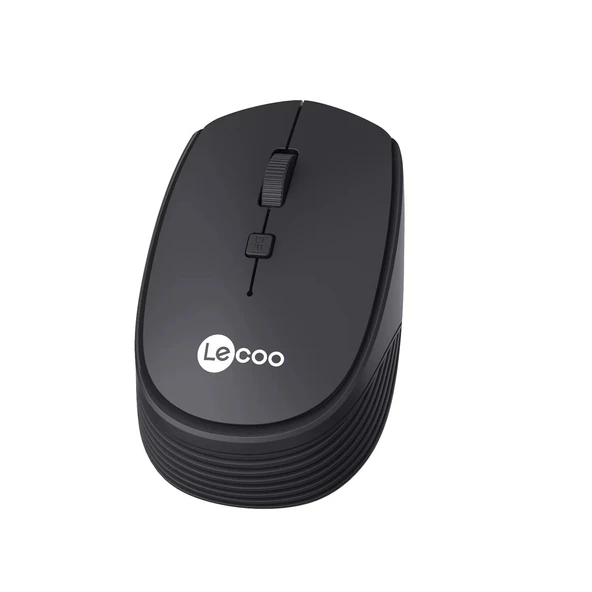 Lecoo Ws202 Nano Alıcılı Kablosuz 1600Dpi Siyah 4 Tuş Mouse ürün görseli 1