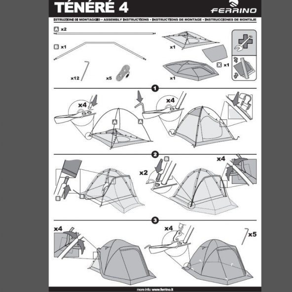 Ferrino Tenere 4 Çadır - Resim 8