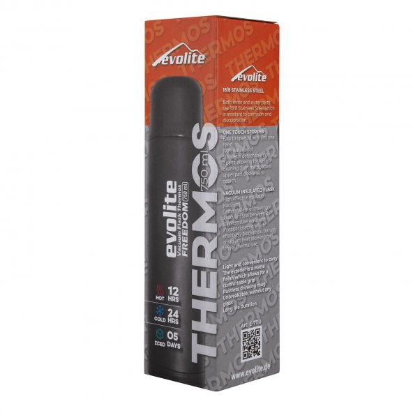 Evolite Freedom Çift Katmanlı 750 ml. Çelik Vacuum Termos - Resim 8