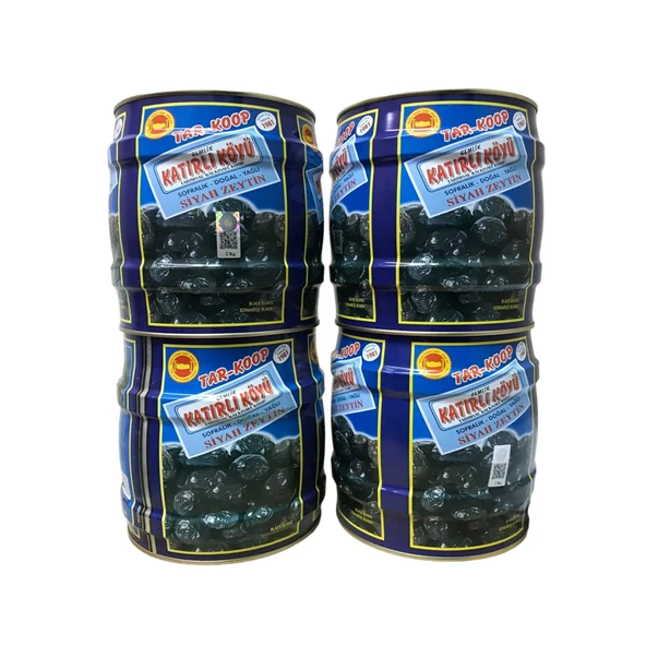 Katırlı Köyü Kahvaltılık Gemlik Siyah Zeytin 4 Adet 2000 g e ürün görseli 1
