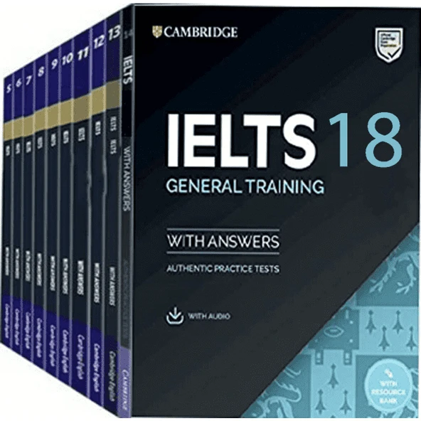 Cambridge English University IELTS 1-18 General Training with Answers with Audio ürün görseli 1