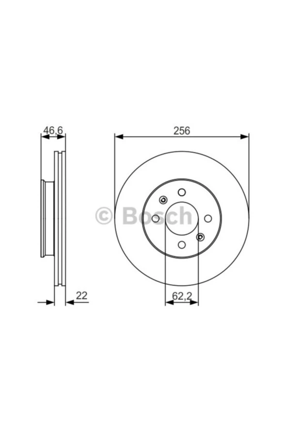 0986479r77 Disk Aynası Ön 256 Mm Havalı Hyundaı Accent Era ürün görseli 1